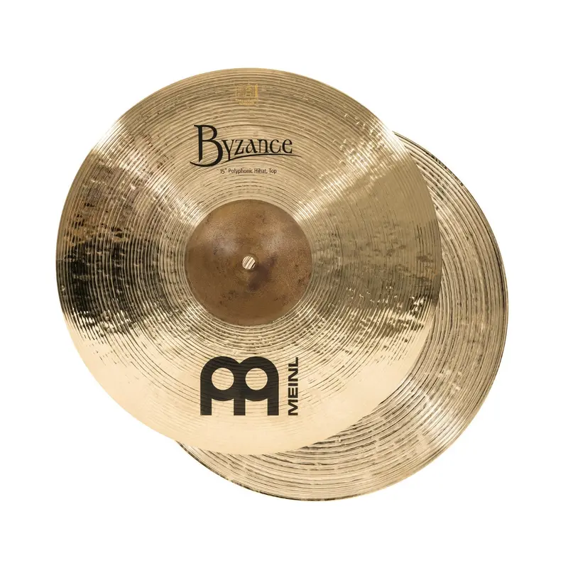 Meinl Cymbals Byzance Brilliant Polyphonic Hi-hats - 15 inches