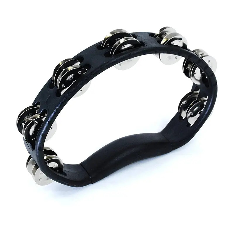 Meinl Handheld Tambourine - 2 Rows - Steel Jingles