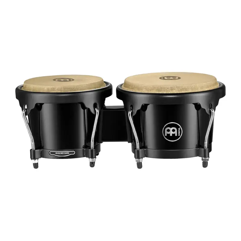 Meinl Journey Series HB50 Bongos: 6 1/2" Macho & 7 1/2" Hembra - Black