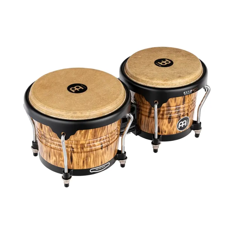 Meinl Marathon Wood Bongos: Leopard Burl - 6 3/4" Macho & 8" Hembra