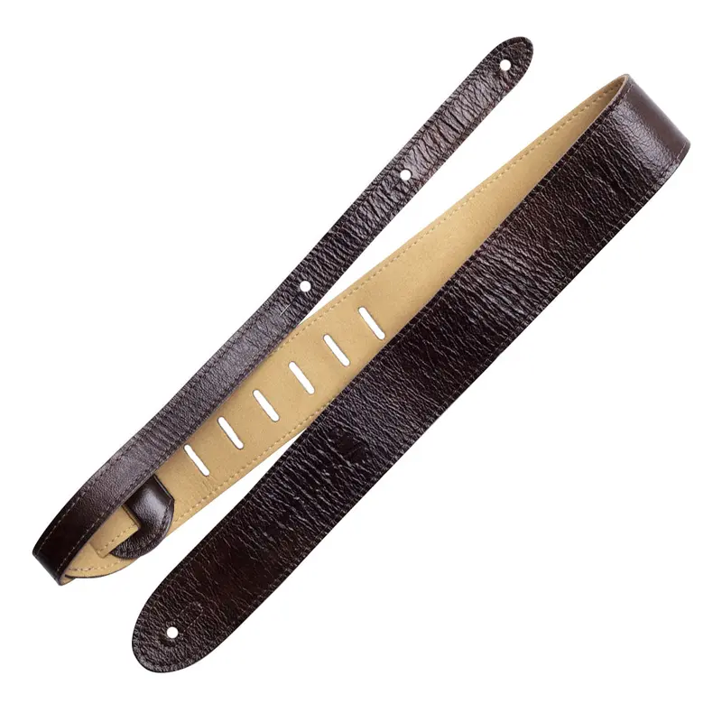 Martin Strap Leather - Embossed Logo Dark Brown