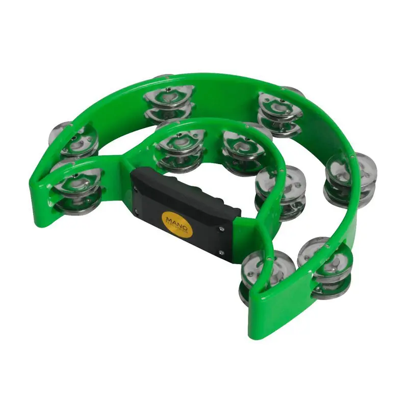 Mano Cutaway Tambourine - Green