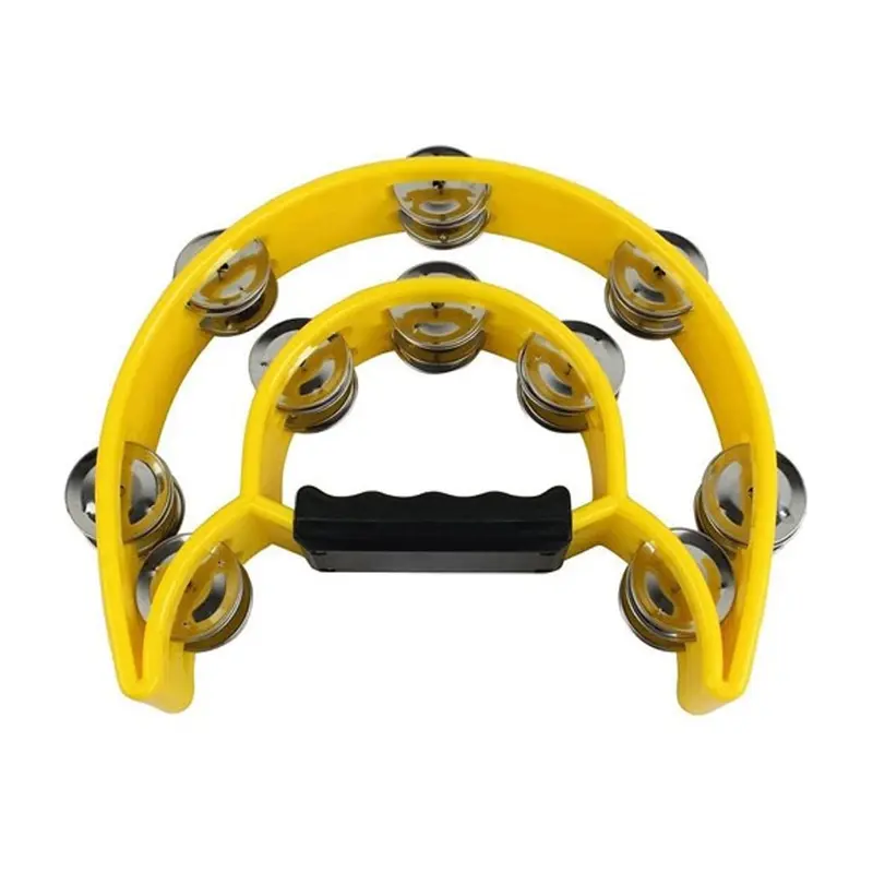 Mano Cutaway Tambourine - Yellow