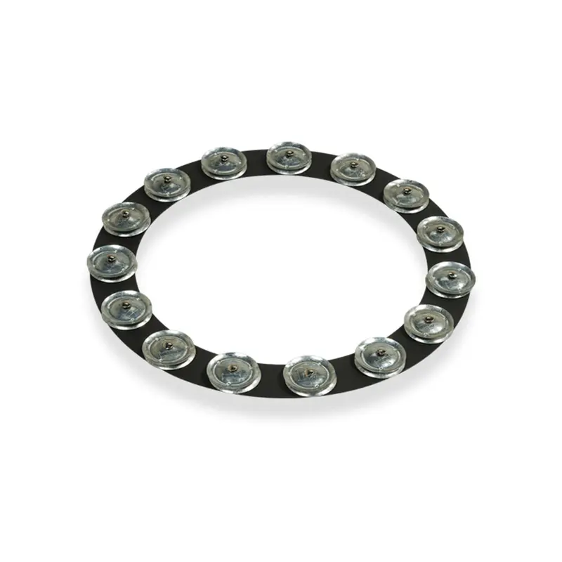 LP 14" Tambo-Ring - Black Sand with Galvanised Steel Jingles