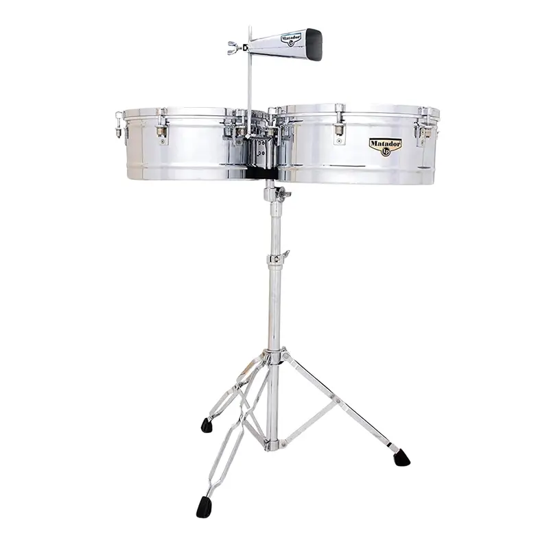 LP Matador 14" & 15" Timbales With Stand - Chrome