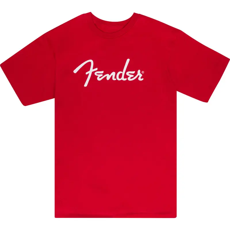 Fender Spaghetti Logo T-Shirt, Dakota Red, M