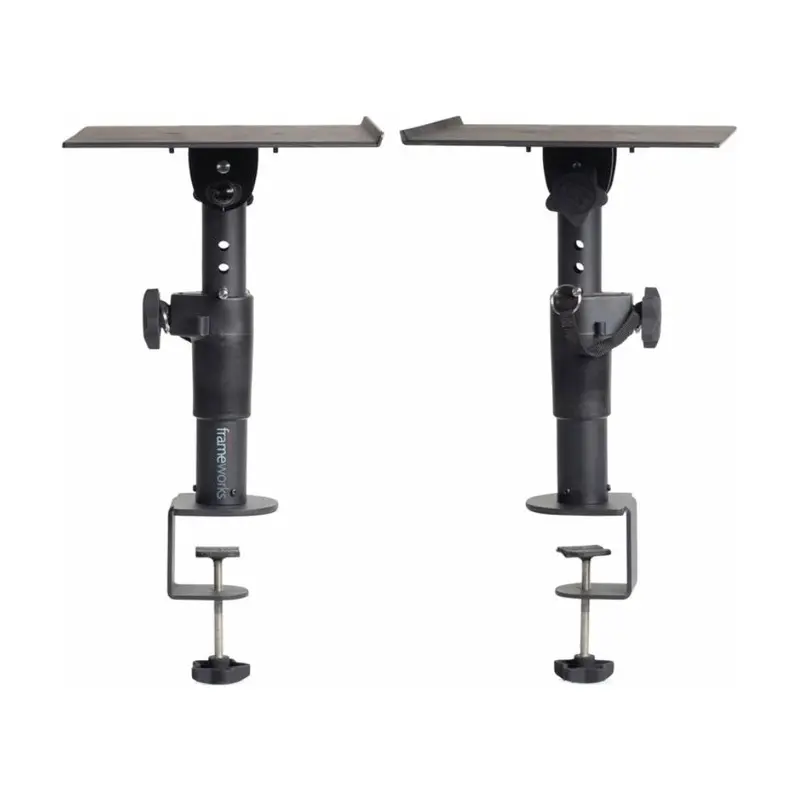 Gator Frameworks GFWSPKSTMNDSKCMP Clamp-On Studio Monitor Stand